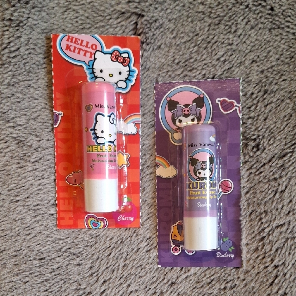 Hello Kitty Cherry & Blueberry Lip Balm Duo